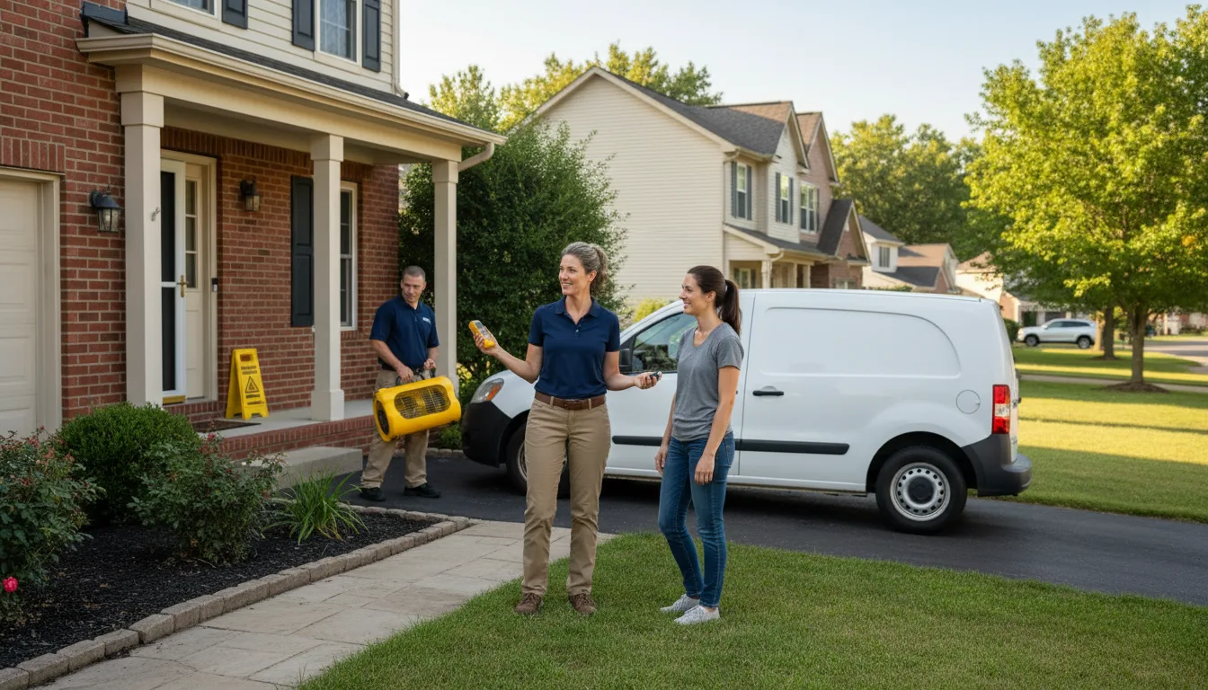 Residential water damage restoration in Matamoras, PA